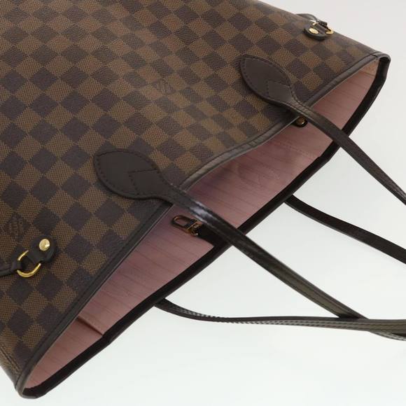 LOUIS VUITTON Damier Ebene Neverfull MM Tote Bag N51105 LV Auth 40600 - Picture 6 of 16